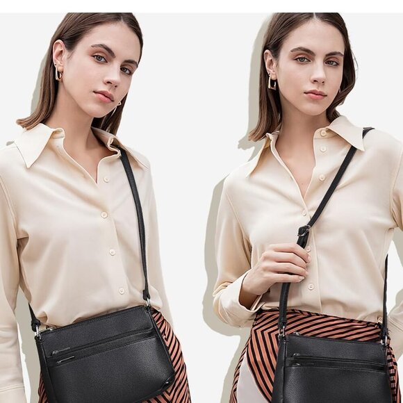 Crossbody Bags for Women, Medium Size Shoulder Handbags, Satchel Purse with Mult - Picture 2 of 9